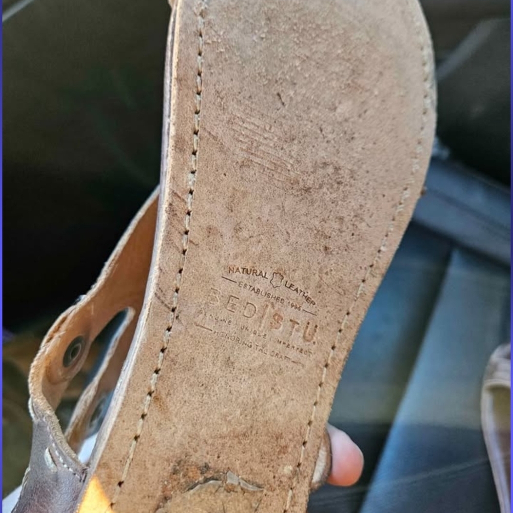 Bed Stu Tan Leather Sandals
